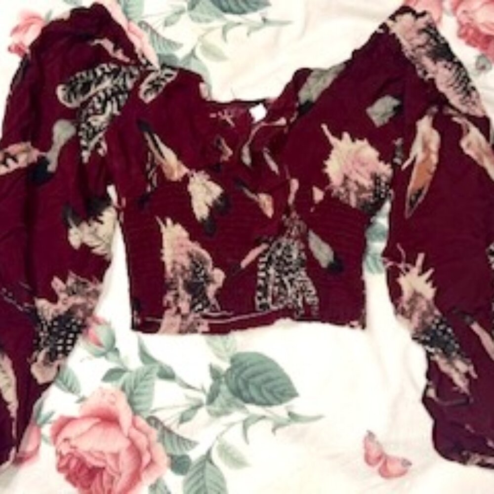 Off the shoulder dressy crop top